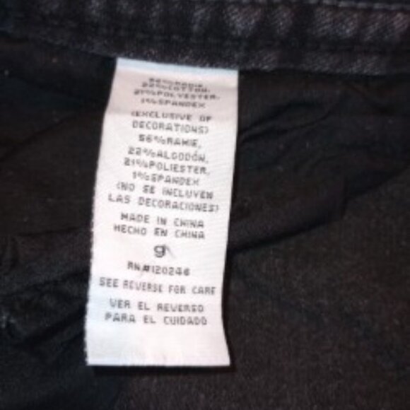 Truce Women's Size 9 Black Jean Shorts - Picture 6 of 7